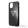 Чехол Guess Triangle logo Hard Glitter для iPhone 11 Pro Max, черный