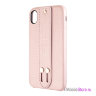 Чехол Guess Iridescent Hard с ремешком для iPhone XR, розовый