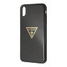 Чехол Guess Triangle logo Hard Glitter для iPhone XS Max, черный