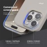 Elago для iPhone 16 Pro чехол PU Leather Light Grey (MagSafe)