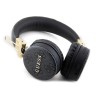 Guess наушники беспроводные накладные Bluetooth Headphones Round PU 4G Metal Logo Black