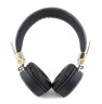 Guess наушники беспроводные накладные Bluetooth Headphones Round PU 4G Metal Logo Black