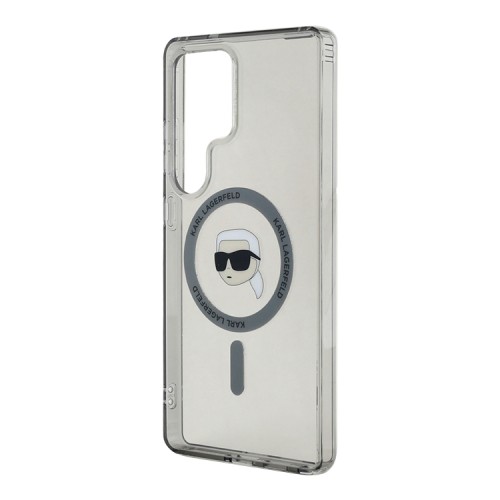 Karl Lagerfeld для Galaxy S25 Ultra чехол PC/TPU NFT Karl Head Metal camera Hard Black (MagSafe)
