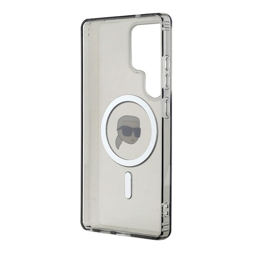 Karl Lagerfeld для Galaxy S25 Ultra чехол PC/TPU NFT Karl Head Metal camera Hard Black (MagSafe)