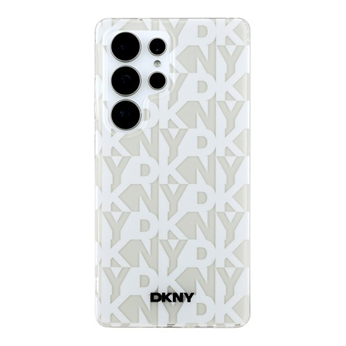 DKNY для Galaxy S25 Ultra чехол PC/TPU Double layer Grid Pattern Hard White