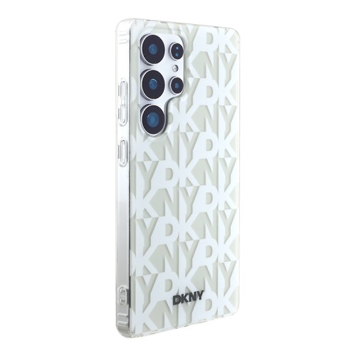 DKNY для Galaxy S25 Ultra чехол PC/TPU Double layer Grid Pattern Hard White