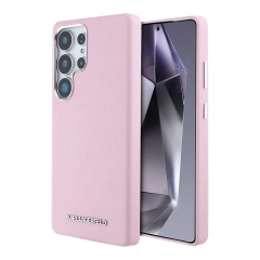 Karl Lagerfeld для Galaxy S25 Ultra чехол PU Saffiano FW Metal logo & Camera Hard Pink (MagSafe)