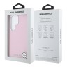 Karl Lagerfeld для Galaxy S25 Ultra чехол PU Saffiano FW Metal logo & Camera Hard Pink (MagSafe)