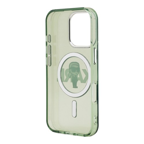 Karl Lagerfeld для iPhone 16 Pro Max чехол PC/TPU Sketch Karl Ikonik Khaki (MagSafe)