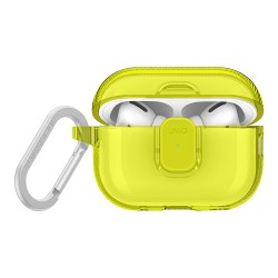Uniq для Airpods Pro 2 чехол Glase PRO TPU Lock case Light Lime