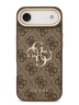 Guess для iPhone Air чехол Crossbody PU 4G Big metal logo Gold camera Hard + Strap Brown
