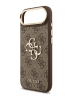 Guess для iPhone Air чехол Crossbody PU 4G Big metal logo Gold camera Hard + Strap Brown