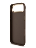 Guess для iPhone Air чехол Crossbody PU 4G Big metal logo Gold camera Hard + Strap Brown