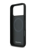 Mercedes для iPhone 17 Pro чехол Leather Vintage Round Debossed Logo Hard Black (MagSafe)