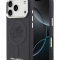 Karl Lagerfeld для iPhone 17 Pro чехол PU Debossed Initials Metal logo & Camera Hard Navy (MagSafe)
