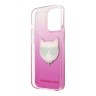 Чехол Karl Lagerfeld Choupette Hard Gradient для iPhone 13 Pro Max, розовый