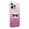 Чехол Karl Lagerfeld Choupette Hard Gradient для iPhone 13 Pro Max, розовый