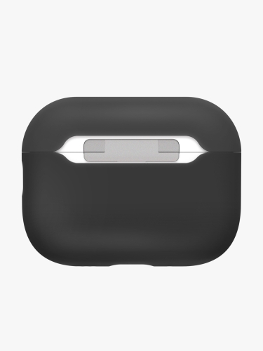Uniq для Airpods Pro 3 чехол LINO Liquid silicone with handstrap Charcoal Grey