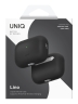 Uniq для Airpods Pro 3 чехол LINO Liquid silicone with handstrap Charcoal Grey
