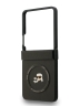 Karl Lagerfeld для Galaxy Z Flip7 чехол PU NFT Karl & Choupette heads Metal pin Hard Black (MagSafe)