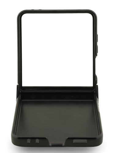 Karl Lagerfeld для Galaxy Z Flip7 чехол PU NFT Karl & Choupette heads Metal pin Hard Black (MagSafe)