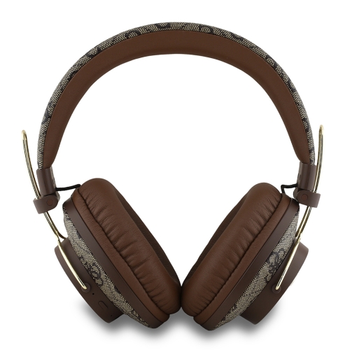 Guess наушники беспроводные накладные Bluetooth HP Dual ENC 4G with 4G Big metal logo Brown