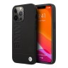 Кожаный чехол BMW Signature Logo imprint Hard для iPhone 13 Pro, черный