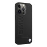 Кожаный чехол BMW Signature Logo imprint Hard для iPhone 13 Pro, черный