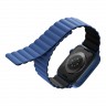 Ремешок Uniq Revix reversible Magnetic для Apple Watch 38-40-41 mm, синий/черный
