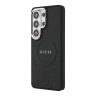 Guess для Galaxy S26 Ultra чехол PU Saffiano Peony Metal logo & Camera Hard Black (MagSafe)