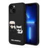 Чехол Karl Lagerfeld 3D Rubber Karl&Choupette для iPhone 14, черный