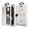 Чехол Karl Lagerfeld 3D Rubber Karl&Choupette для iPhone 14, черный