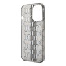 Чехол Karl Lagerfeld Monogram w Vertical logo Hard для iPhone 14 Pro, черный