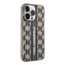 Чехол Karl Lagerfeld Monogram w Vertical logo Hard для iPhone 14 Pro, черный