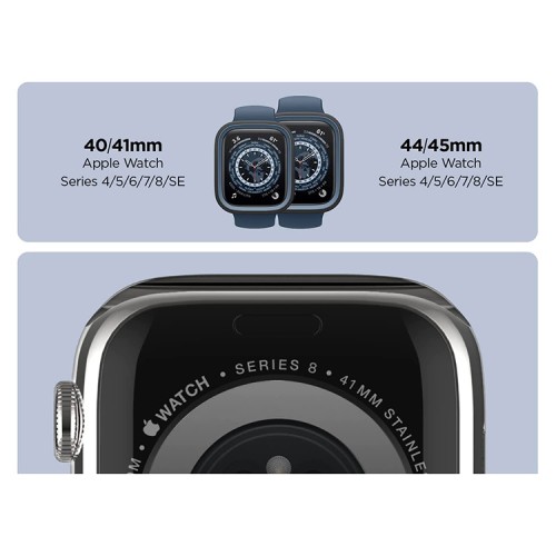 Чехол Elago DUO case для Apple Watch 41/40 мм, черный/синий