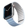 Ремешок Uniq Revix reversible Magnetic для Apple Watch 42-41-40 mm, белый/голубой