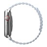 Ремешок Uniq Revix reversible Magnetic для Apple Watch 42-41-40 mm, белый/голубой