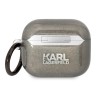 Чехол Lagerfeld TPU Glitters with ring NFT Karl & Choupette для Airpods 3 (2021), черный