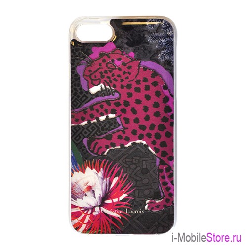 Christian Lacroix чехол Pantera Africana Hard для iPhone 7/8/SE, фиолетовый