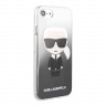 Чехол Karl Lagerfeld Karl Iconik Hard Gradient для iPhone 7/8/SE 2020, черный