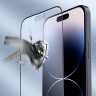 Матовое стекло Nillkin FogMirror для iPhone 14 Pro Max, черная рамка