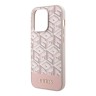 Чехол Guess PU G CUBE Hard для iPhone 14 Pro, розовый (MagSafe)