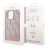 Чехол Guess PU G CUBE Hard для iPhone 14 Pro, розовый (MagSafe)