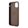 Чехол Guess PU 4G + Ring Hard для iPhone 11, коричневый
