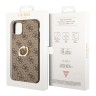 Чехол Guess PU 4G + Ring Hard для iPhone 11, коричневый
