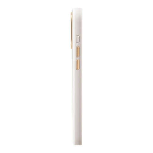 Uniq для iPhone 15 Pro чехол COEHL CREME Liquid silicone with Strap Ivory (MagSafe)