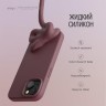 Elago для iPhone 15 Plus чехол Soft silicone (Liquid) Burgundy