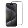 BlueO стекло для iPhone 15 Pro, Large arc Anti-Dust Anti-Static Black  (защита динамика) +installer