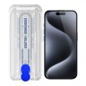 BlueO стекло для iPhone 15 Pro, Large arc Anti-Dust Anti-Static Black  (защита динамика) +installer