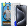 BlueO стекло для iPhone 15 Pro, Large arc Anti-Dust Anti-Static Black  (защита динамика) +installer